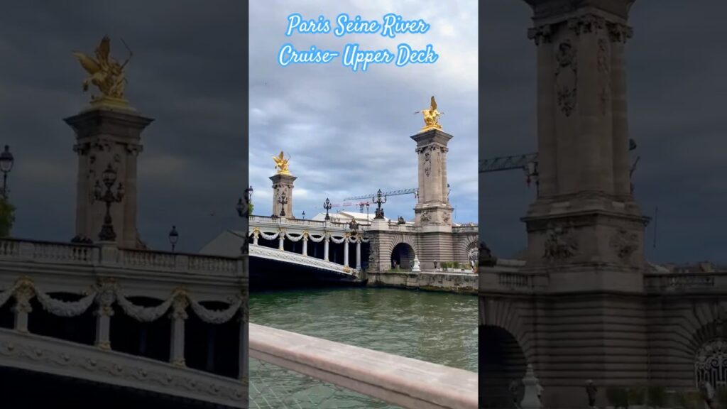 , Asni&egrave;res-sur-Seine,Beautiful View from upper deck of Seine River Cruise